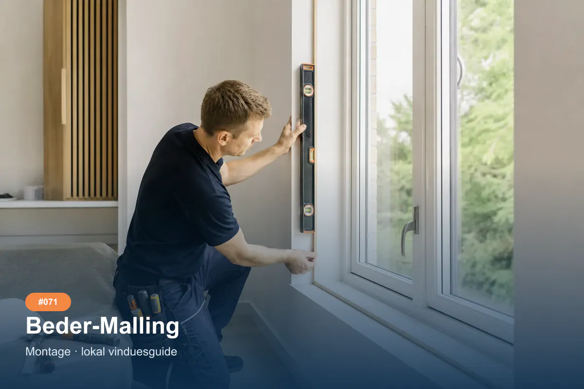 Opmåling og montage som inspiration til et vinduesprojekt i Beder-Malling