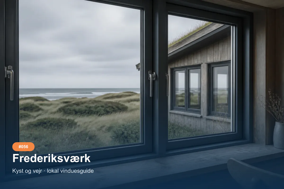 Vejrbestandige vinduer som inspiration til et vinduesprojekt i Frederiksværk