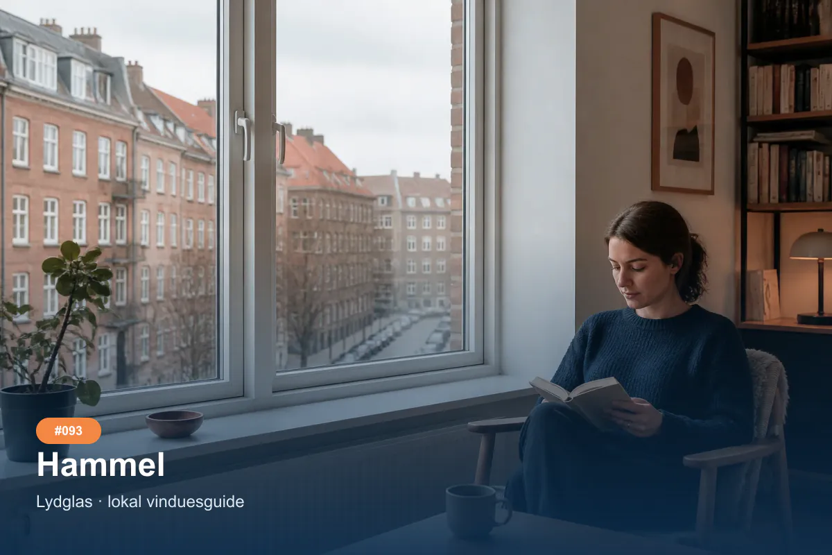 Støjdæmpende vinduer som inspiration til et vinduesprojekt i Hammel