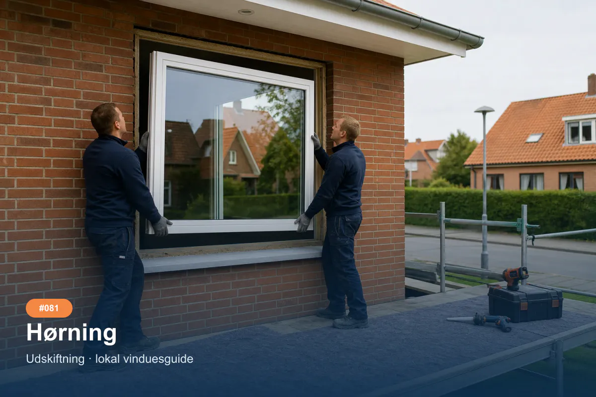 Udskiftning af vinduer som inspiration til et vinduesprojekt i Hørning