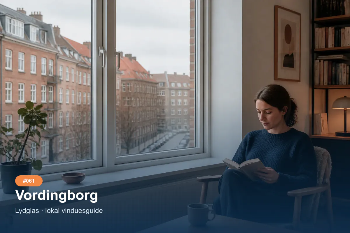 Støjdæmpende vinduer som inspiration til et vinduesprojekt i Vordingborg